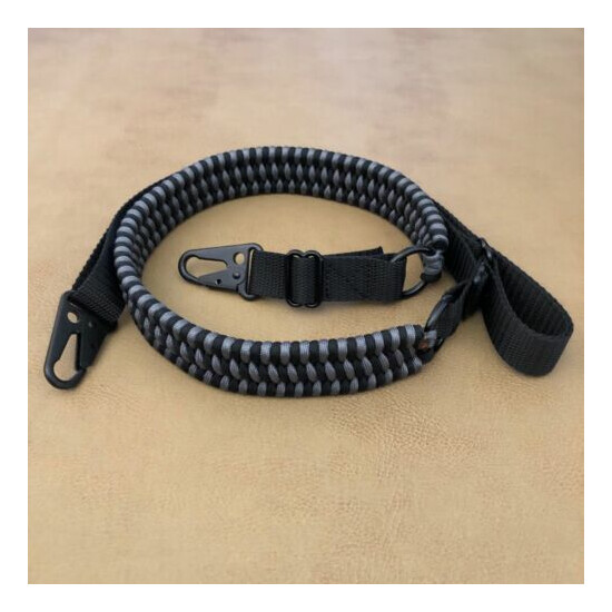 Tactical Single/Two Point HK Clip Handmade Paracord Gun Rifle Sling Quick Adjust {20}