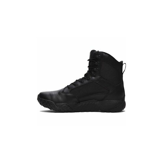 Under Armour 1268951-001 Men's Black DWR Leather 8" High UA Stellar Boots {1}