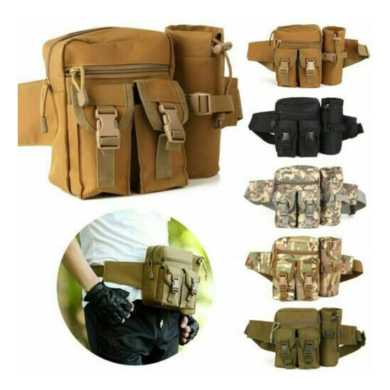 Utility Outdoor Tactical Waist Pack Pouch Military Camping Bag Belt Hiking Bags {45}