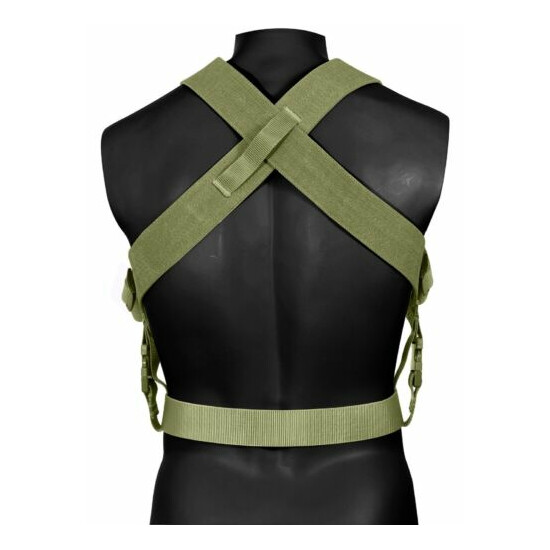 Olive Drab Tactical Combat Suspenders - Rothco Adjustable Gear Support Suspender {3}