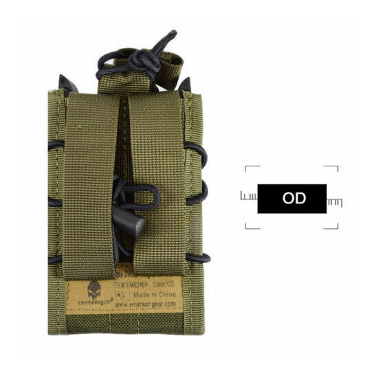 EMERSON Tactical 5.56 Modular Rifle Double Magazine Pouch MOLLE Pistol Holder {9}
