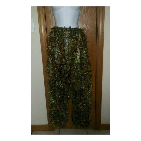Ghillie Style Pants Camouflage 3D Grass Type Hunting Breathable Custom Stretch {1}