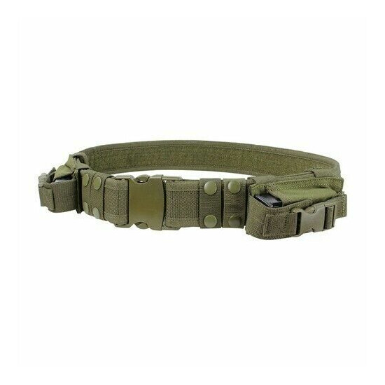 2.5" Tactical Belt Waist Band Strap Girdle Waistband with 2 Small Magazine Pouch {13}