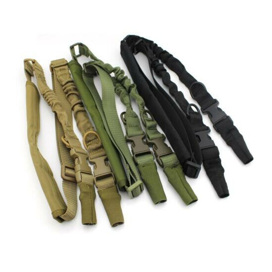 Hot New Tactical 2 Points Adjustable Heavy Duty Quick Detach Stealth Rifle Sling {2}