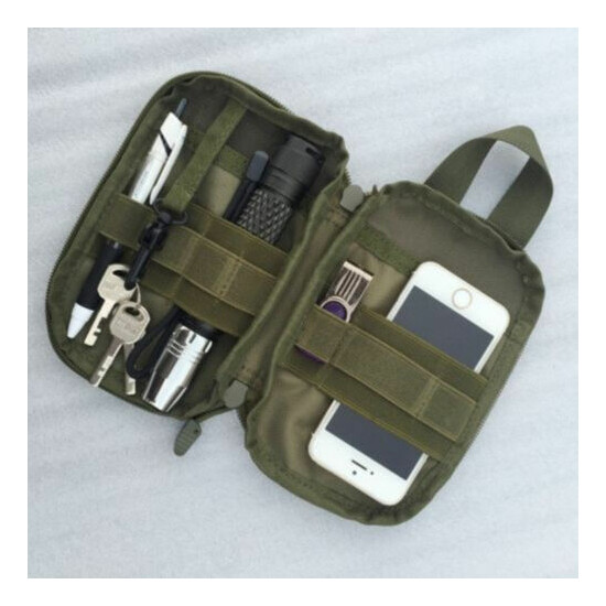 Tactical Molle Pouch EDC Multi-purpose Belt Waist Nylon Bag Utility Phone Pocket {1}