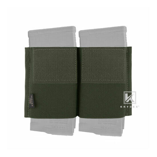 KRYDEX Double 7.62 Mag Magazine Elastic Insert for Micro Fight MK3 MK4 Chest Rig {2}