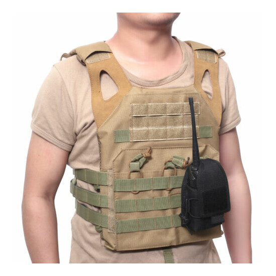 Tactical Military Molle Radio Pouch Walkie Holster Talkie Holder Waist Belt Bag {31}