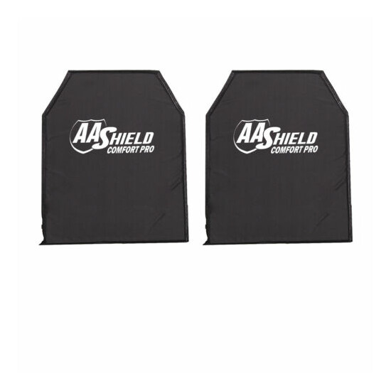 AA Shield Comfort-Pro Bulletproof Soft Body Armor Plate NIJ 3A&HG2 11x14-T2 Pair {1}