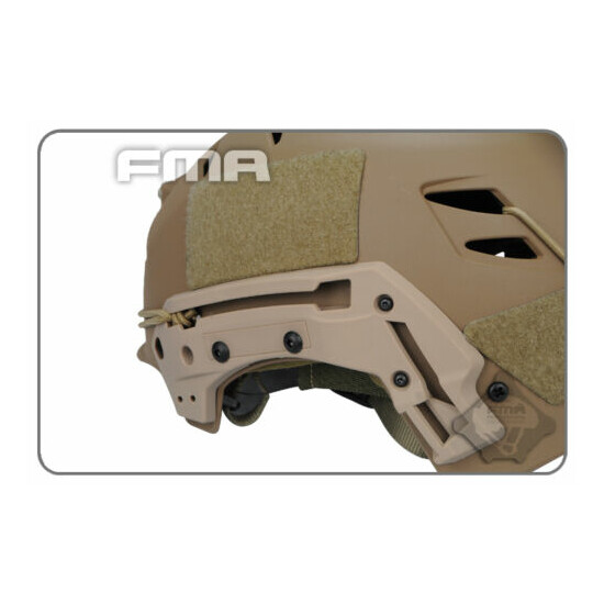 FMA MIC FTP BUMP Helmet EX Simple System Tactical Airsoft Black / Sand {20}