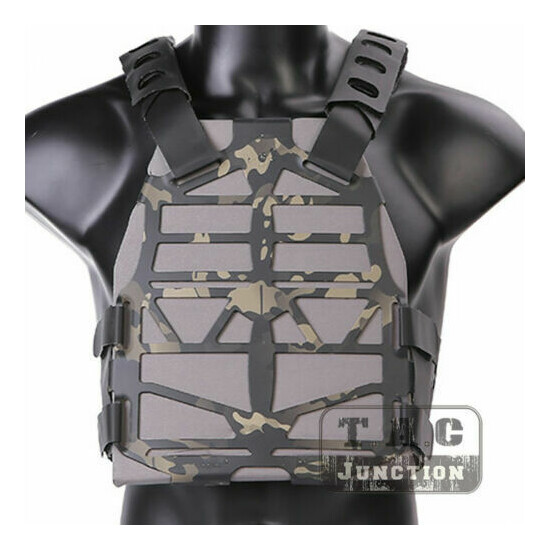 Emerson Tactical Skeleton Armor Frame Plate Carrier Vest + Plates Lightweight {17}