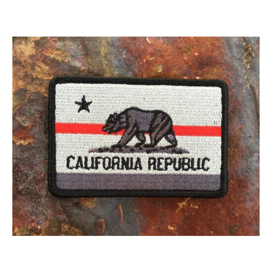 Thin Red Line California State Flag Patch, Firefighters {2}