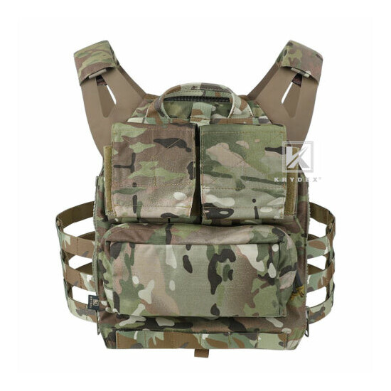 KRYDEX JPC 2.0 Jump Plate Carrier Tactical Vest & MOLLE Panel & Zip-on Back Pack {4}