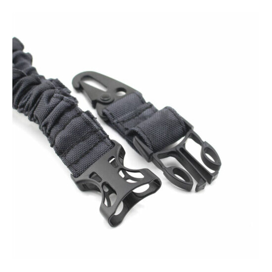 Tactical One Single Point Sling Bungee Rifle For Gun Strap Quick Buckle {4}