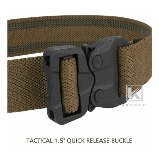 KRYDEX Tactical Thigh Strap Elastic Band for Drop Hanger Holster Coyote Brown {9}