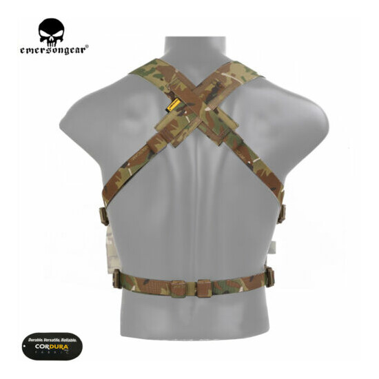EMERSON Tactical D3CRM Chest Rig X-harness kit Molle Shoulder Straps Suspender {2}