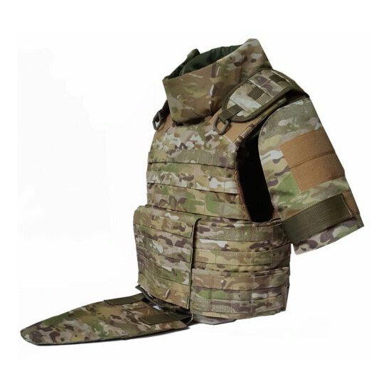 XL Set Body armor Gear defence bulletproof Tactical vest waterproof & pads {7}