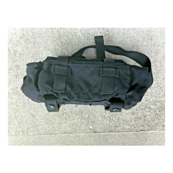 BLACK MOLLE Belt Tactical Duty Waist Pack Multi Pocket Shoulder Strap & Handle. {10}