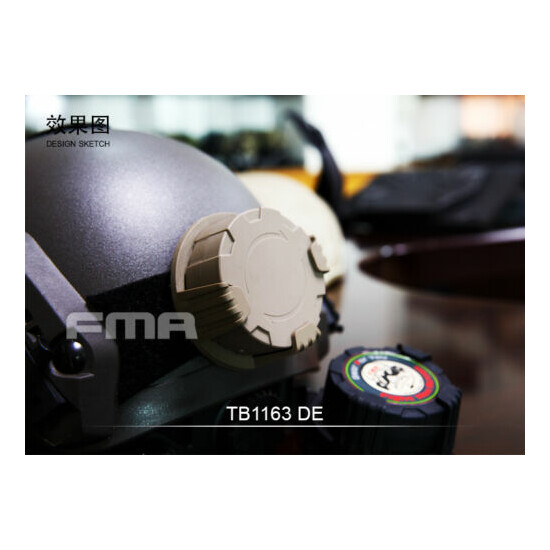 FMA Gear Wheel Box Storage Case Lockout Dip Can for Helmet TB1163 BK/DE {4}