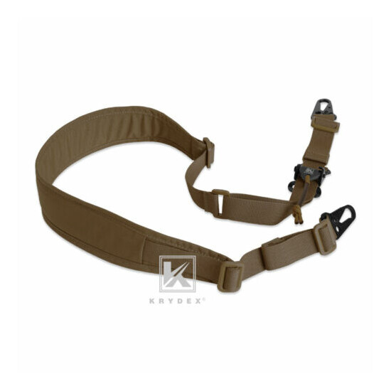 KRYDEX Modular Sling 2 / 1 Point Padded Shooting Sling Removable Coyote Brown {4}
