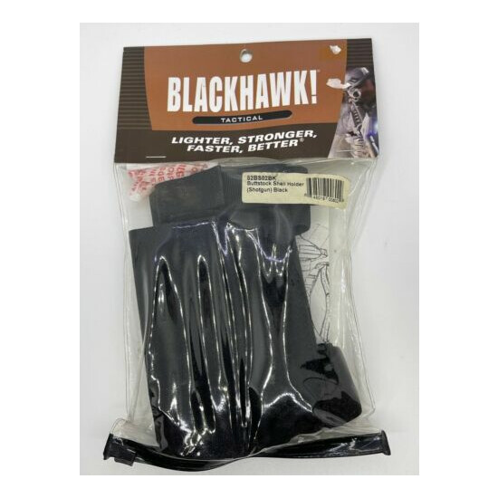 BLACKHAWK BUTTSTOCK SHOTGUN SHELL POUCH HOLDS 5 SHELLS 12GA 2.25" 3" - 52BS02BK {1}