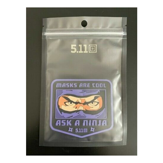 NEW 5.11 Tactical Ask A Ninja Masks Are Cool Hook Back Morale Patch 82040 {1}