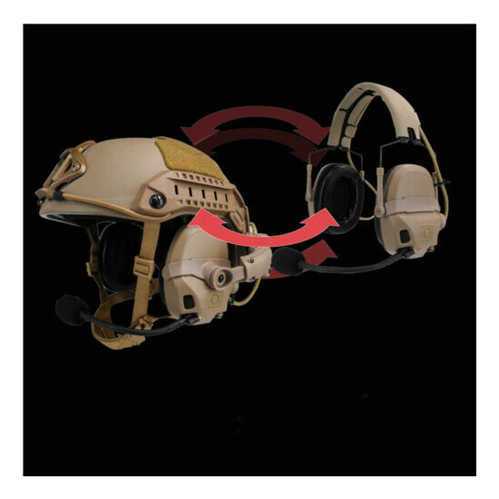 FMA FCS AMP Tactical Headset Dual Channel Noise Reduction Standard Suit Headset {7}