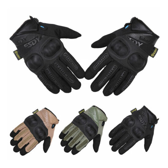 Tactical Hard Knuckle Full Finger Gloves Army Military Hunting Shooting Mittens {1}