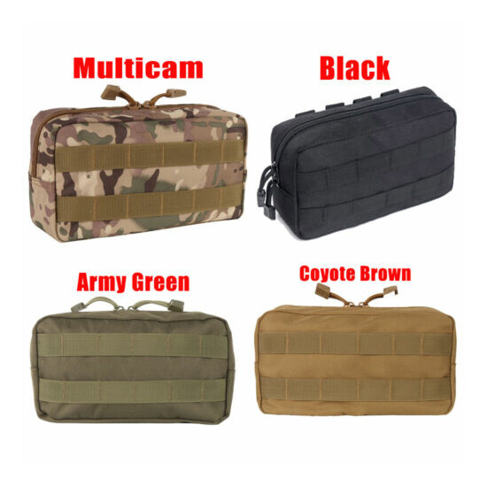 US Tactical Molle Pouch EDC Belt Waist Military Waist Bags Fanny Pack Bag Pocket {59}