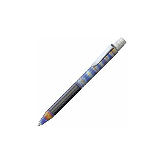 Darrel Ralph Titanium Tactical Pen Flame, Pocket clip, Medium point, # DR043 {1}