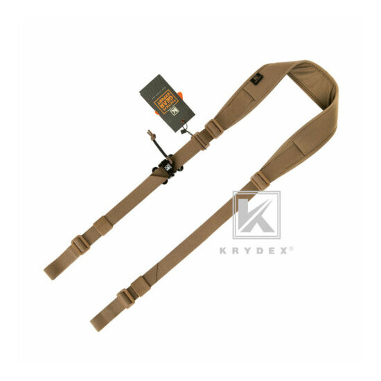 KRYDEX Tactical Sling Modular Slingster Pull Tab 2-Point Sling Adjustable Coyote {7}