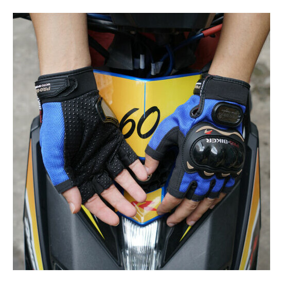 Outdoor Sports Gloves Half-finger Hard Knuckle Riding Tactical Motorcycle Gloves {11}