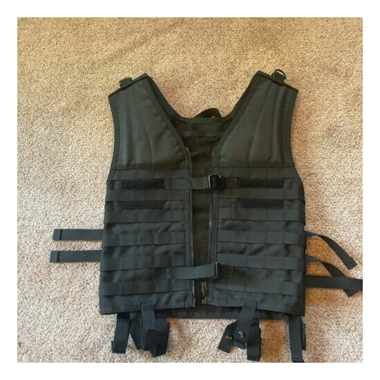 Condor Tactical Military Black Padded Vest Adjustable Waist & Shoulder {1}