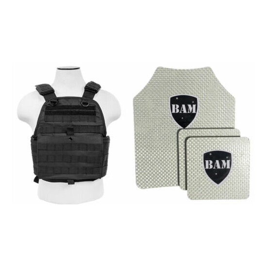 Body Armor | Bullet Proof Plates | ArmorCore | Level IIIA+ 3A+ 10x12 6x8 PC BLK {1}