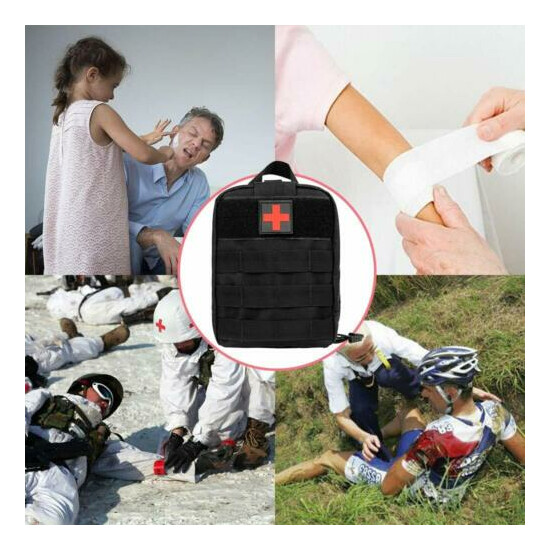 Tactical First Aid Kit Survival Molle Pouche Rip-Away EMT Medical Pouch Bag US {10}