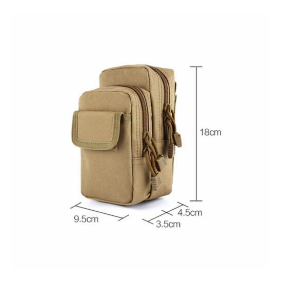 Tactical Molle Pouch EDC Multi-purpose Belt Waist Pack Bag Utility Phone Purse {9}