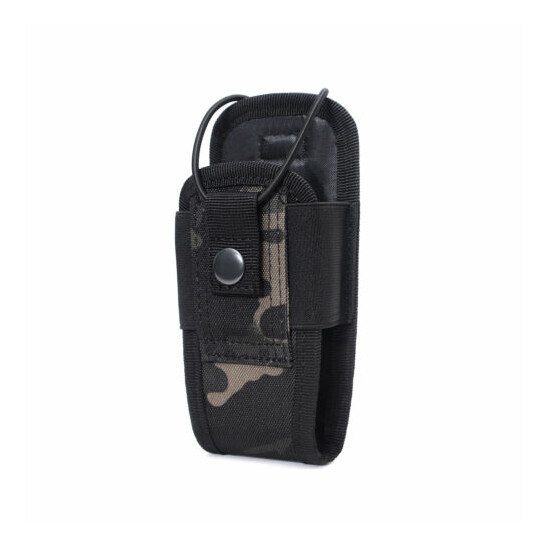 Tactical Molle Radio Pouch Walkie Talkie Holder Waist Bag Belt Pocket Holster US {23}