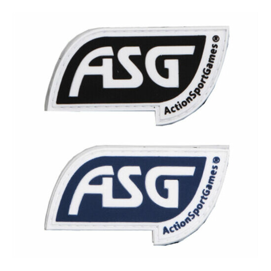 Action Sports Games ASG Logo Hook & Loop Rubberized PVC Airsoft Morale Patch {1}