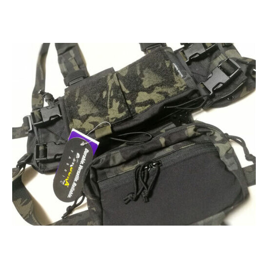 Tactical SS Micro Fight Chassis MK3 MK4 Chest Rig 500D Multicam Black {9}
