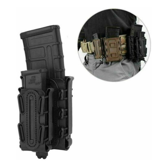 Tactical Molle Magazine Pouch for 5.56 7.62 9mm Rifle Pistol Magazine Holder Mag {8}