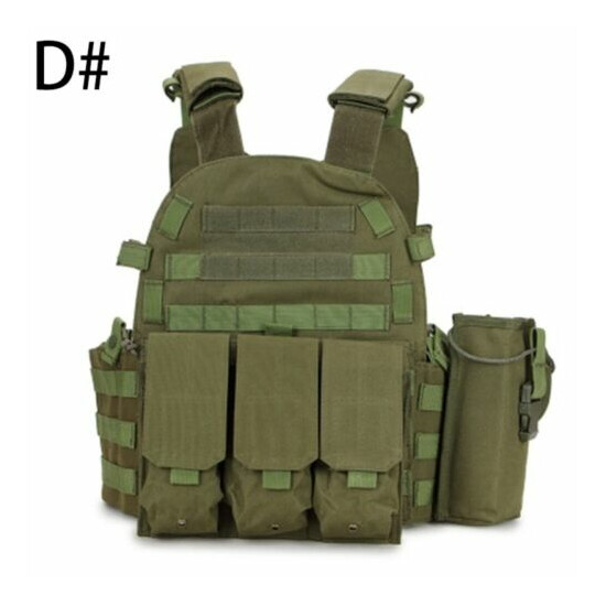 Tactical Vest Military Plate Carrier Molle Assault Combat Airsoft Hunting Vest {15}