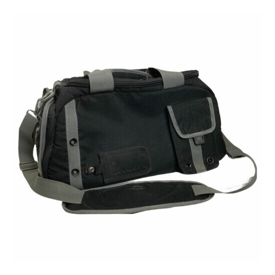 Oakley Tactical Duffle Gym Bag w/ Shoulder Strap Vented Black Loops 19in x 12in {1}