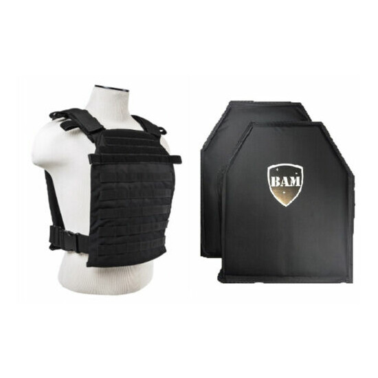 Level IIIA 3A | Body Armor Inserts | Bullet Proof Vest | Fast Attack Vest -Black {1}