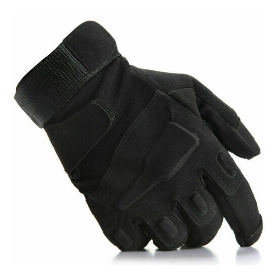 Mens Tactical Anti-Skid Full Finger Gloves Sports Hunting Military Training Gear {12}