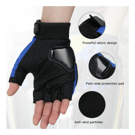 Outdoor Sports Gloves Half-finger Hard Knuckle Riding Tactical Motorcycle Gloves {4}