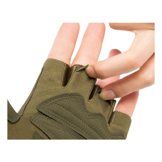 Multicam Tactical Gloves Soft Knuckle Half Finger Military Shooting Gloves  {8}