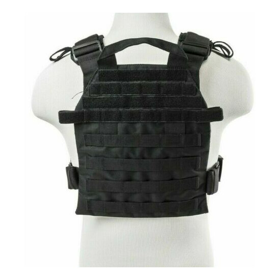 VISM Fast Plate Carrier Vest for 10x12 Minimalist Tactical Shooting Range BLACK {3}