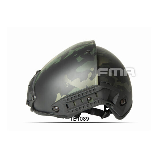 Hunting Tactical Helmet Maritime Ballistic PJ BJ EX Multicam Black Helmet M/L/XL {10}