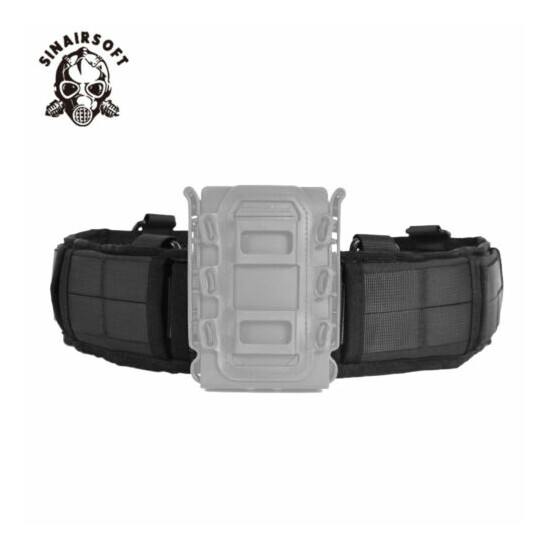 Tactical Molle Padded Waist Belt Quick Release Combat Battle Belt Strap Buckle {8}