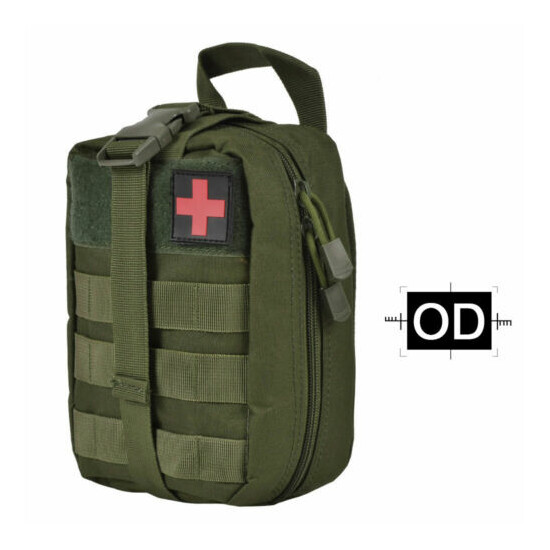 Tactical MOLLE Rip Away EMT IFAK Medical Pouch First Aid Kit Utility Bag US Send {10}