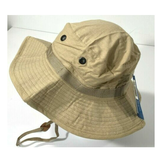NEW MIL-SPEC G.I. STYLE HOT WEATHER BOONIE HAT MIL-H-44105-20-6451 SAND 7 3/4 {1}